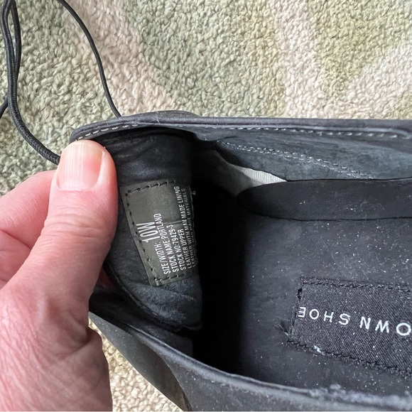 BRAND NEW BROWN SHOE BLACK NUBUCK OXFORD SHOES - Picture 2 of 9